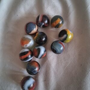 Vintage Peltier Rainbiw Marbles